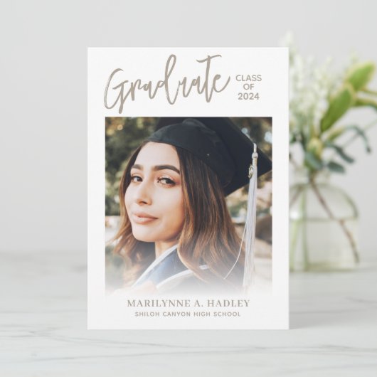 2024卒業パーティーの写真 招待状 (スタンド正面)