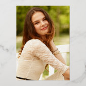 2024卒業フォトモルタルボードキャップラグジュアリー実在 箔招待状 (裏面)