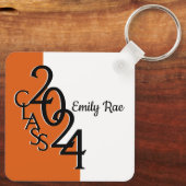 2024卒業記念フォトオレンジとブラック キーホルダー (裏面)