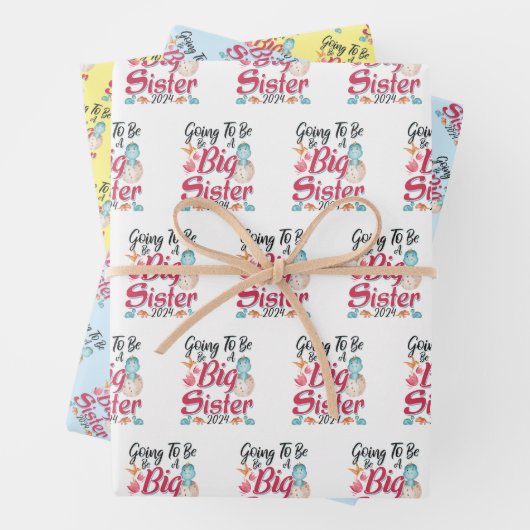 2024大姉妹になる – 恐竜 ラッピングペーパーシート (インサイチュ)