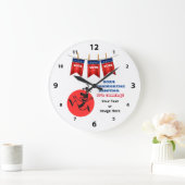 2024大統領の年選ランニング挙、マン版 ラージ壁時計 (ホーム)