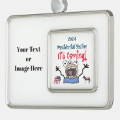 2024大統領の年選挙だ来! シルバープレートフレームオーナメント (左)