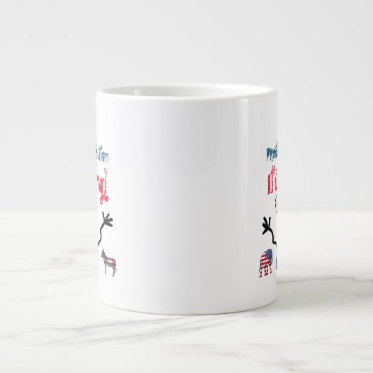 2024大統領の年選挙だ来! ジャンボコーヒーマグカップ (正面)