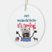 2024大統領の年選挙だ来! セラミックオーナメント (左)