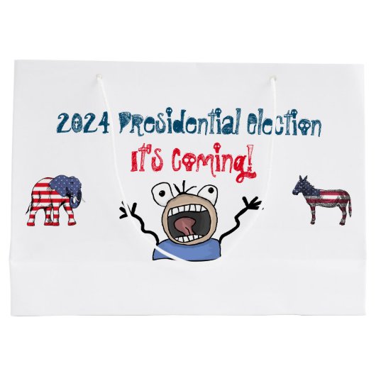 2024大統領の年選挙だ来! ラージペーパーバッグ (裏面)