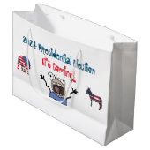 2024大統領の年選挙だ来! ラージペーパーバッグ (正面アングル)