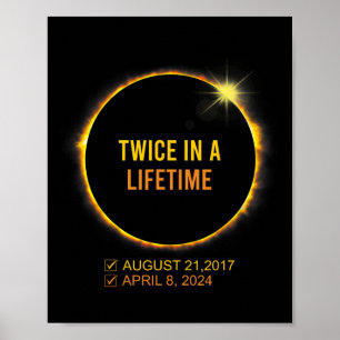 2024太陽の年の生涯で2回食太陽の食 ポスター