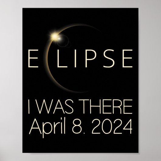 2024太陽の年4月8日の合計太陽の ポスター (正面)