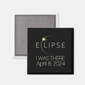 2024太陽の年4月8日の合計太陽の マグネット (正面/裏面)
