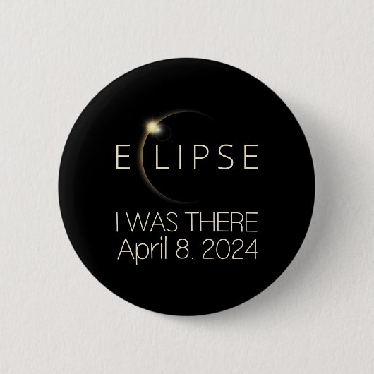 2024太陽の年4月8日の合計太陽の 缶バッジ (正面)