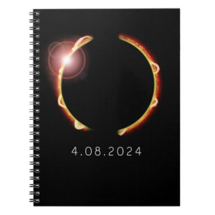 2024太陽の年4月8日の皆既日食 ノートブック