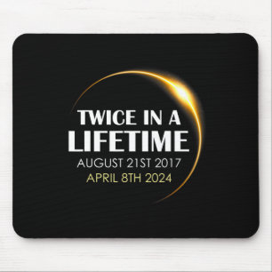 2024太陽の年Eclのライフタイムで2回のEclipseおもしろい太陽の マウスパッド