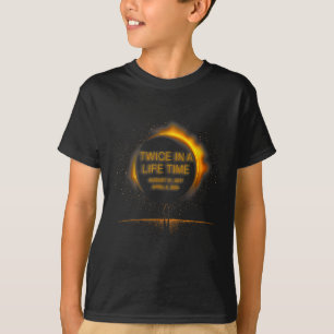 2024太陽の年Eclのライフタイムで2回のEclipseおもしろい太陽の Tシャツ