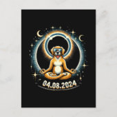 2024太陽の日食犬 ポストカード (正面)