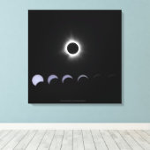 2024太陽の日食 キャンバスプリント (インサイチュ (ウッドフロア))