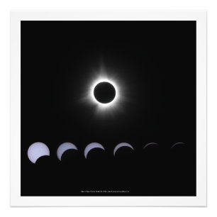 2024太陽の日食 フォトプリント