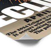 2024太陽の日食 ポスター (角)