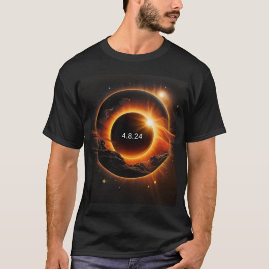 2024太陽の日食 Tシャツ (正面)