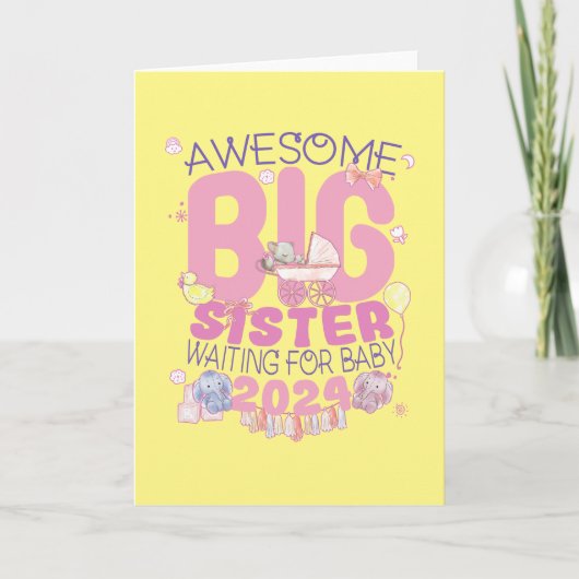 2024姉新生児待ち カード (正面)