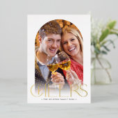 2024家族写真アーミニマルチ応援金ゴールド 箔シーズンカード (立ち正面)