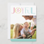 2024家族写真モダン楽しエレガントいカラフル シーズンカード (正面)
