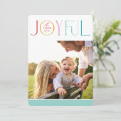 2024家族写真モダン楽しエレガントいカラフル シーズンカード (スタンド正面)