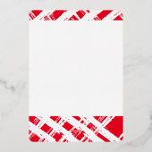 2024家族写真書道エレガント赤金ゴールド 箔シーズンカード (裏面)