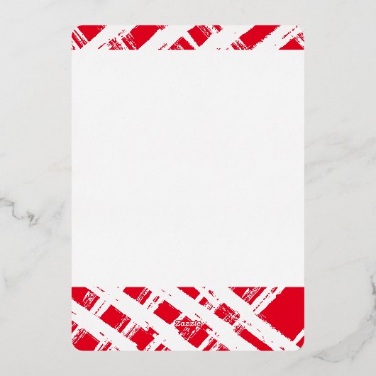 2024家族写真書道エレガント赤金ゴールド 箔シーズンカード (裏面)