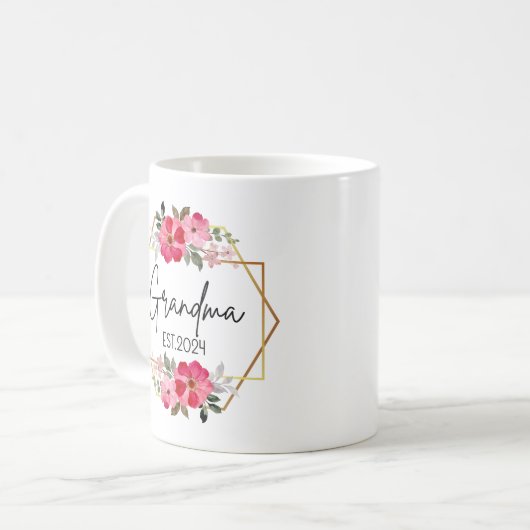 2024年おばあちゃんが初めて新しいおばあちゃんのプレゼントをプロデュース コーヒーマグカップ (正面左)