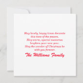 2024年おめでとうクリスマスツリーギフト花火 シーズンカード (裏面)