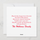 2024年おめでとうクリスマスツリーギフト花火 シーズンカード (裏面)