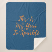 2024年おめでとう今年は輝く年 シェルパブランケット (正面)