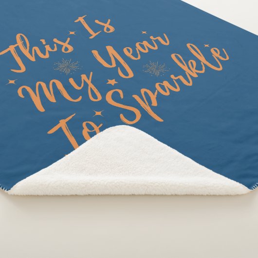 2024年おめでとう今年は輝く年 シェルパブランケット (3/4)