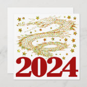 2024年おめでとう – 2024良いものでいっぱいの。 シーズンカード (正面/裏面)