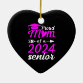 2024年おもしろいの卒業祝いの母 セラミックオーナメント (裏面)