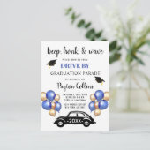 2024年おもしろいクラス卒業パーティーでドライブ ポストカード (スタンド正面)