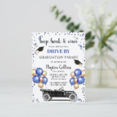 2024年おもしろいクラス卒業パーティーでドライブ ポストカード (スタンド正面)