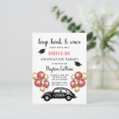 2024年おもしろいクラス卒業パーティーでドライブ 案内ポストカード (スタンド正面)