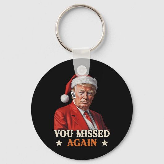 2024年おもしろい再びトランプ恋しく思スクリスマ キーホルダー (正面)
