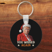 2024年おもしろい再びトランプ恋しく思スクリスマ キーホルダー (正面)