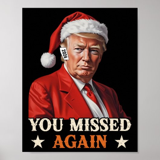 2024年おもしろい再びトランプ恋しく思スクリスマ ポスター (正面)