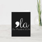 2024年おもしろい大統領用Comma La Harris カード (正面)