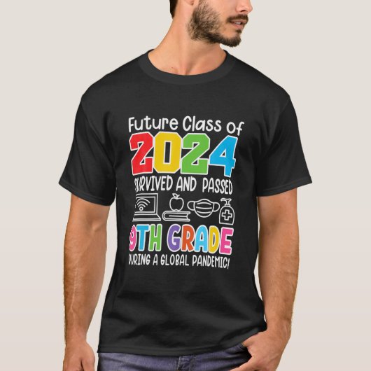 2024年おもしろいI学校の第9学年Iフューチャークラス Tシャツ (正面)
