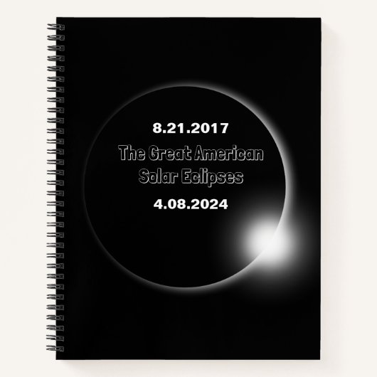 2024年および2017年の二重日食太陽の ノートブック (正面)
