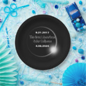 2024年および2017年の二重日食太陽の ペーパープレート (パーティー)