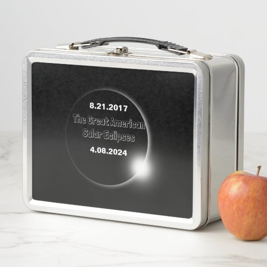 2024年および2017年の二重日食太陽の メタルランチボックス (インサイチュ)