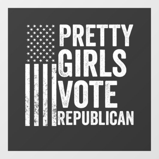 2024年かわいらし共和党員選挙の女子 ウィンドウサイン (シート)