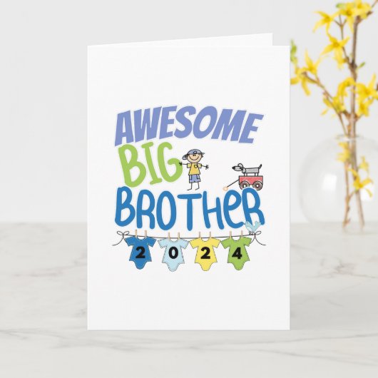 2024年すてきな兄になる カード (黄色い花)