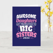 2024年すてきな娘がお姉さんに昇格! カード (黄色い花)