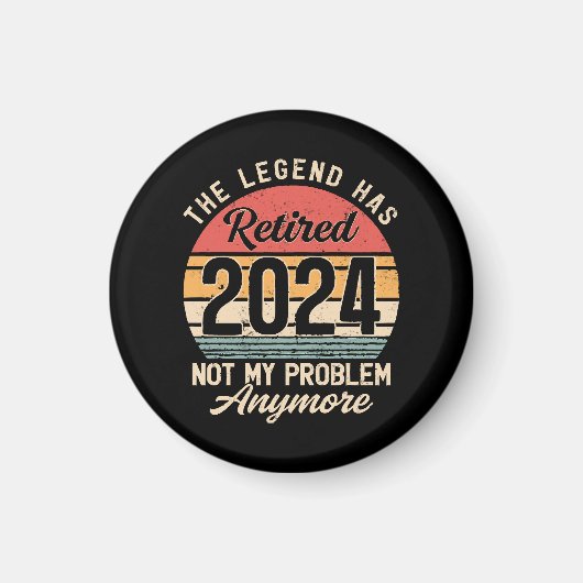 2024年で退職したのでもう知らない マグネット (正面)